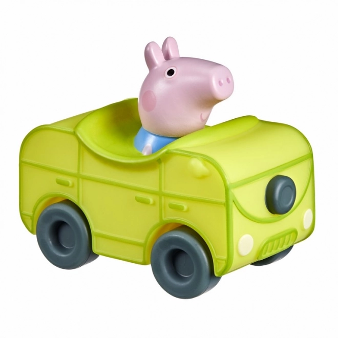 Prasátko Peppa mini autíčko – Žlutý karavan s bráškou Tomem
