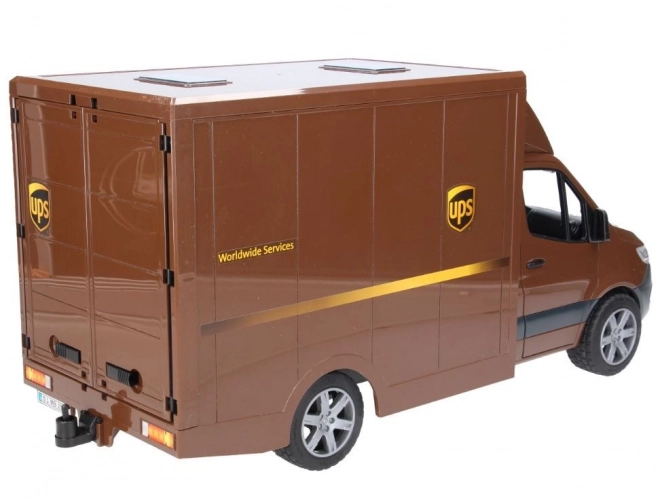 Dodávka UPS Bruder MB Sprinter s figurkou a příslušenstvím