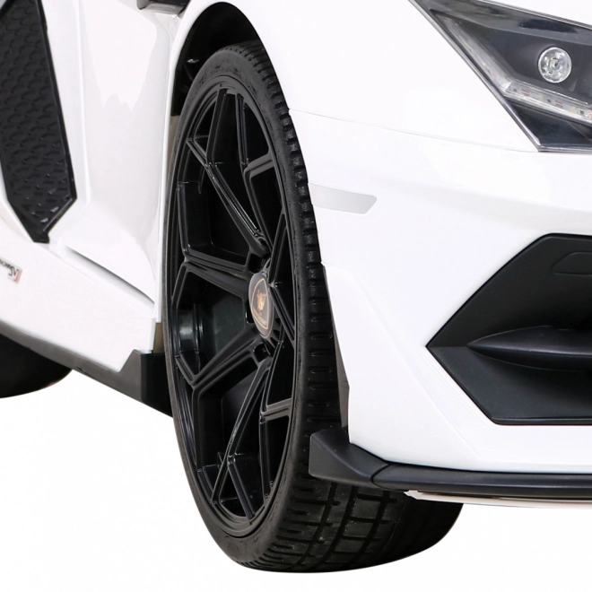 Lamborghini SVJ DRIFT pro 2 děti Bílá + funkce Drift + dálkové ovládání + MP3 LED + pomalý start