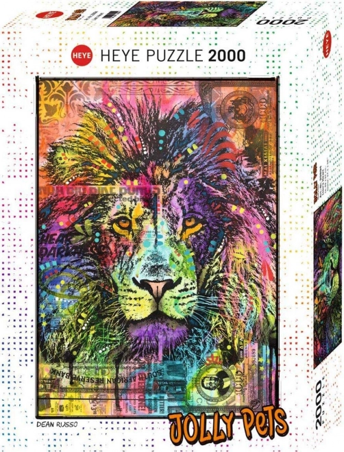Puzzle 2000 dílků Lví srdce