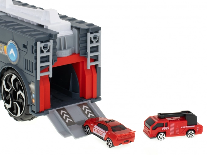 Hasičský kamion - Transportér a parkovací hračka