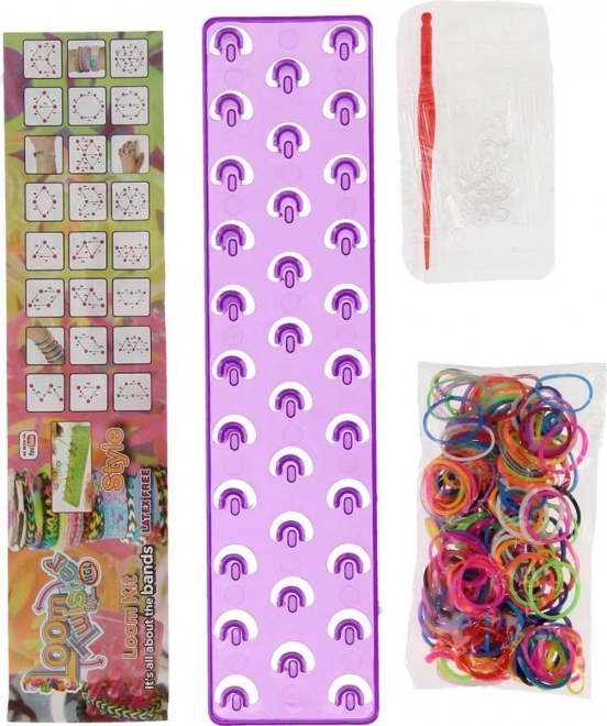 Loom sada s 200 barevnými gumičkami