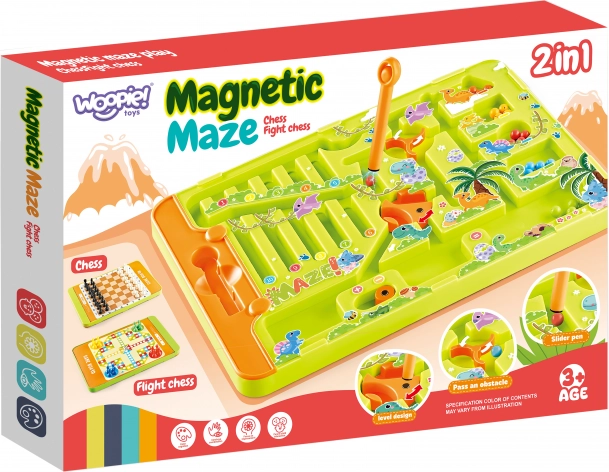 WOOPIE Magnetický Bludiště 2v1 Hra Člověče, nezlob se