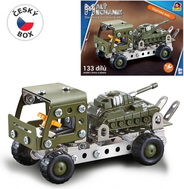 Mechanik vojenské auto - stavebnice pro děti