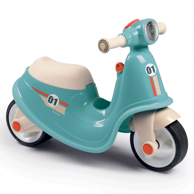 Smoby modrá dětská jízda na skútru Retro s tichými koly