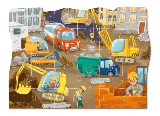 DODO Puzzle Doprava: Stavební stroje 30 dílků