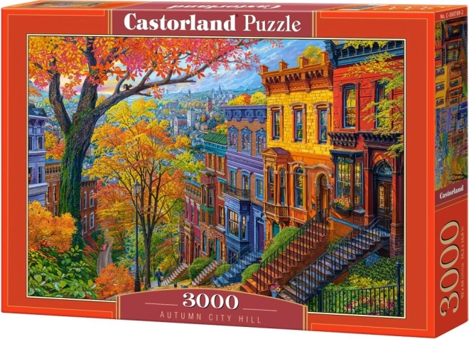 Podzimní město puzzle 3000 dílků