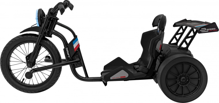 Driftovací zadní kola a sportovní sedadlo