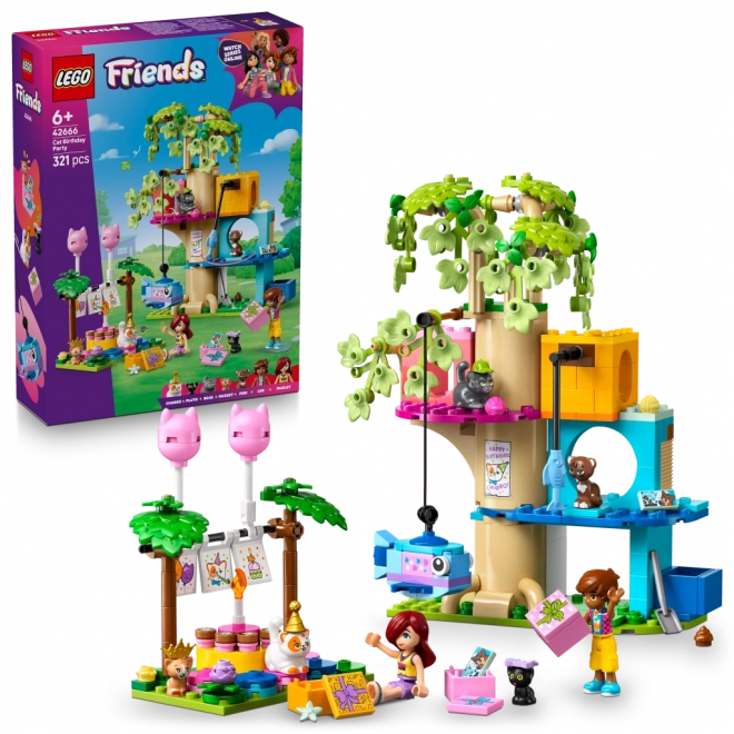 Lego Friends Kočičí narozeninová oslava a dům na stromě