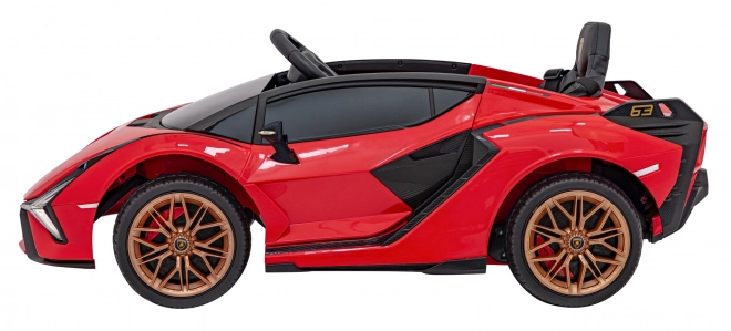 Lamborghini SIAN dětské auto na baterii s ovladačem – Červené