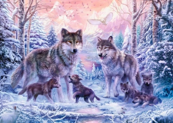 Puzzle Arktičtí vlci 1000 dílků Ravensburger