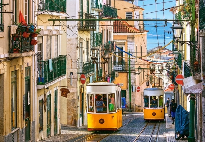 Puzzle 1000 dílků Lisabonské tramvaje Portugalsko