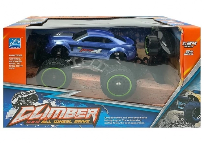 Dálkově ovládané R/C 6,5 km/h s vysokými koly – modré