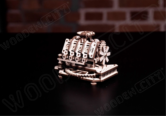 WOODEN CITY 3D puzzle Motor V8, 200 dílů