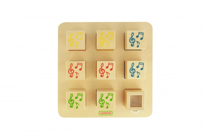 Dřevěný senzoryční sorter Masterkidz Montessori