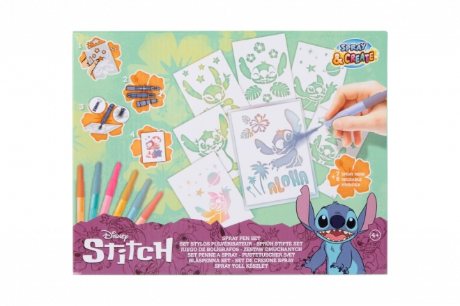 Velká kreativní sada malování s foukacími fixy Stitch