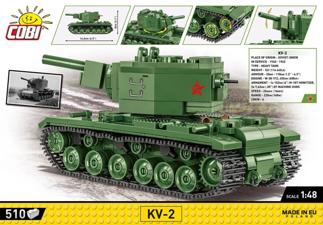Historická sbírka WW2 těžký tank KV-2