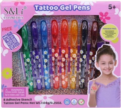 Tetovací pera 8 barev