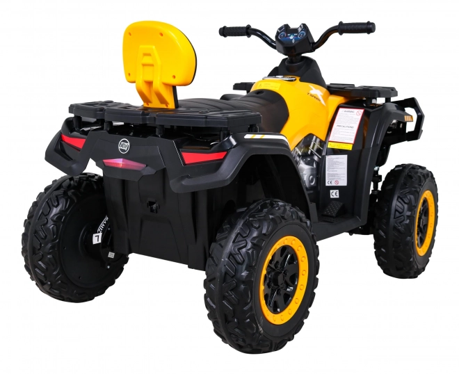 Čtyřkolka XT-Speed pro děti žlutá + 4x4 + EVA + pomalý start + rádio MP3 + LED dioda
