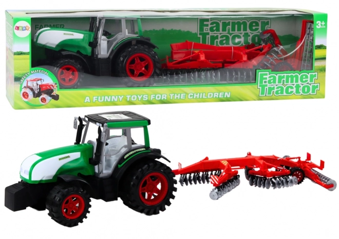 Traktor s přívěsem hrací sada