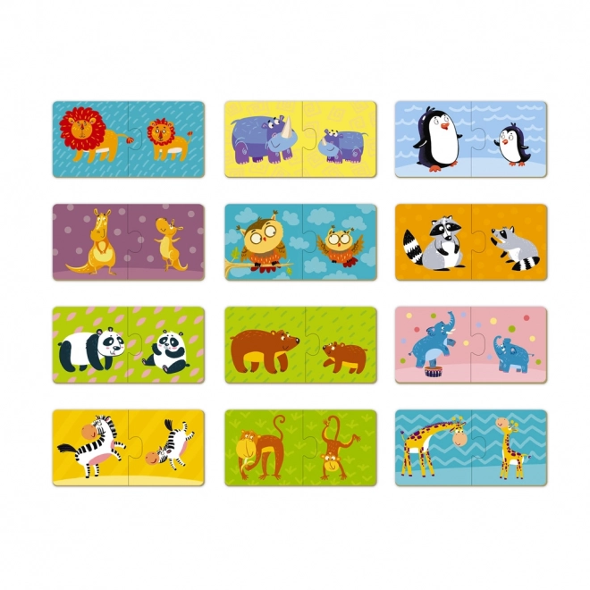 Puzzle Duo Maminky a děti -12x2 dílků