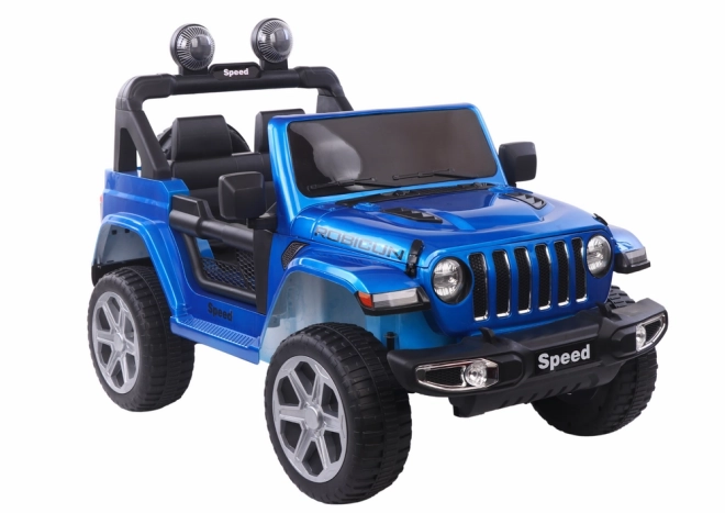 Pojízdné auto na baterii modré lakované 4x4