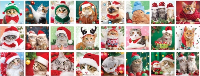 Adventní kalendář puzzle Vánoční vousky