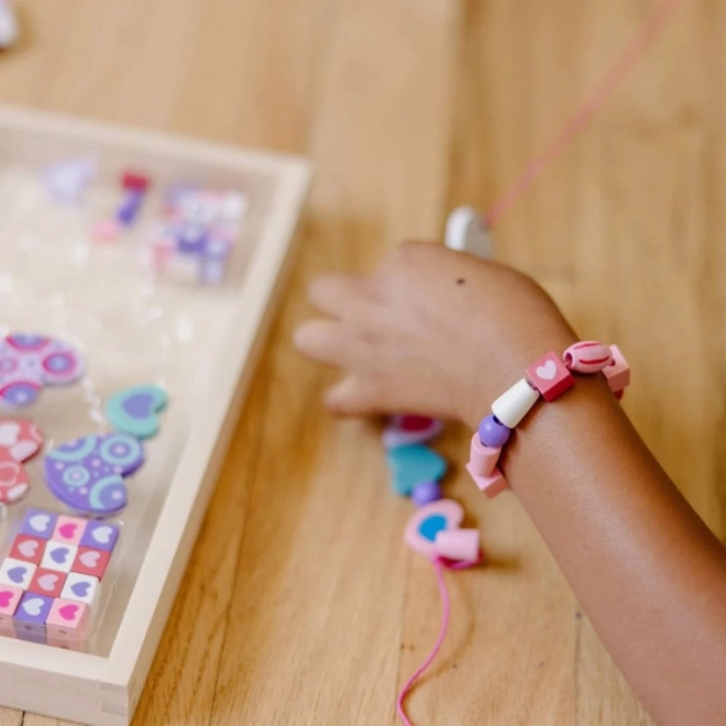 Kreativní sada korálků Srdíčka - Melissa & Doug