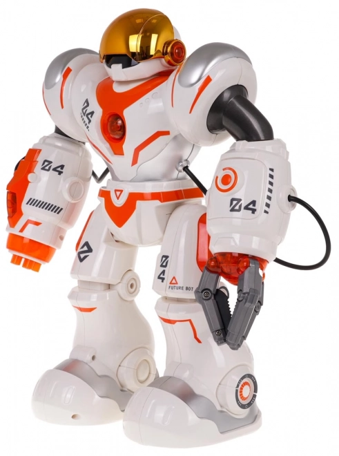 Multifunkční bílý a oranžový dálkově ovládaný robot