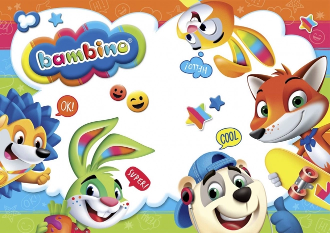 Bambino dvoustranné pastelky 24/48 barev s ořezávátkem