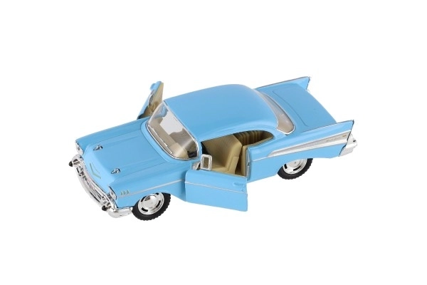 Auto Kinsmart 1957 Chevrolet Bel Air kov/plast 12cm 4 barvy na zpětné natažení 12ks v boxu