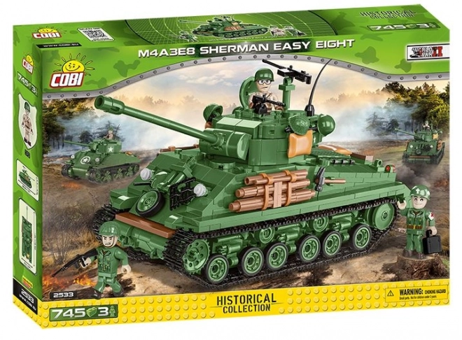 COBI 2533 II WW M4A3E8 Sherman Easy Eight, 745 k, 3 f