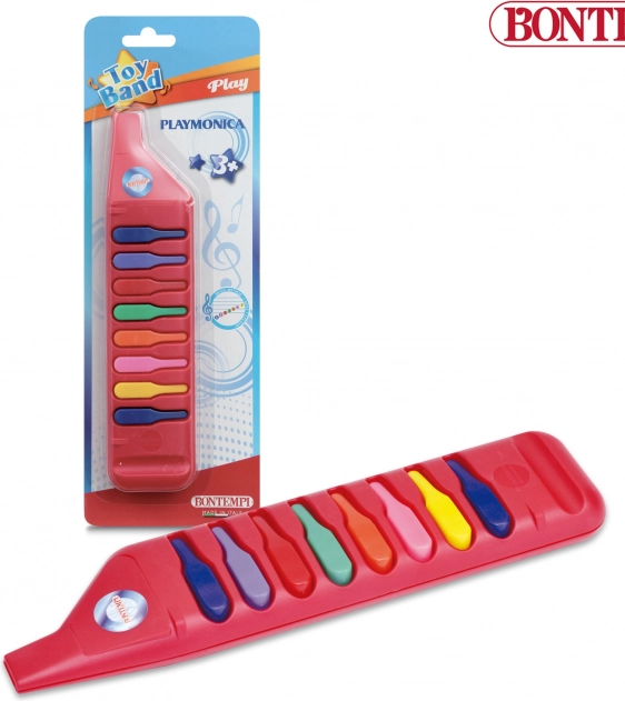Dětská foukací harmonika Bontempi červeno-modrá