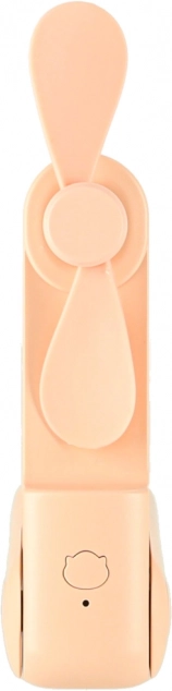 Mini skládací stolní větrák s USB růžový