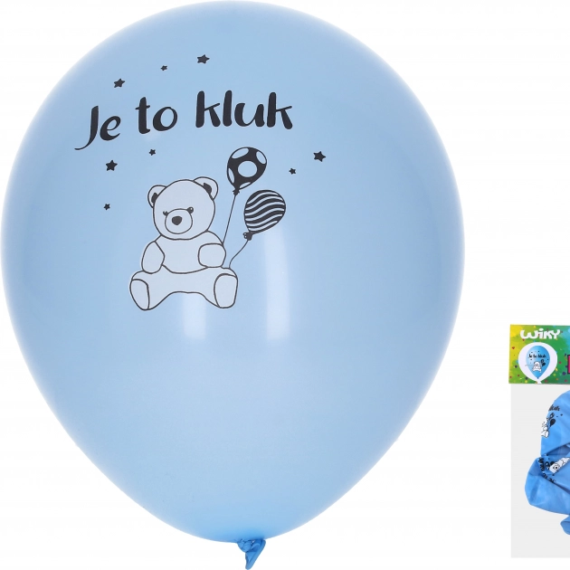 Nafukovací balónky 30 cm – Je to kluk (sada 5 ks)