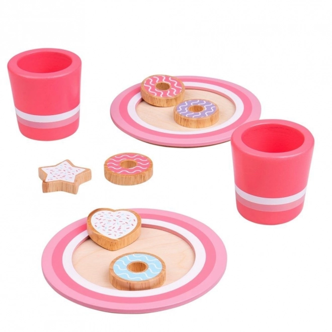 Bigjigs Toys sada sušenky a mléko