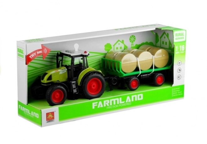 Traktor s přívěsem na seno Světla do hry 37,5 cm