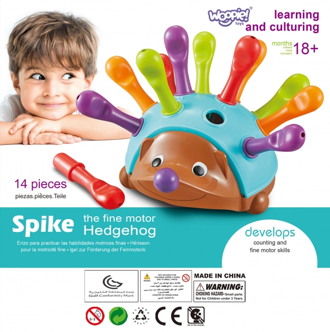 Woopie vzdělávací hra ježek sorter Montessori 4v1
