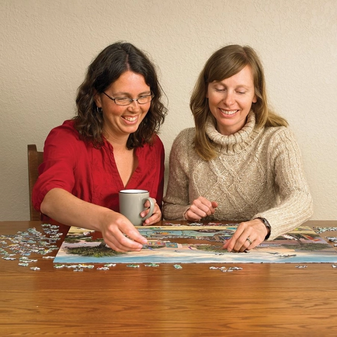 Puzzle Surfařská bouda 1000 dílků od Cobble Hill