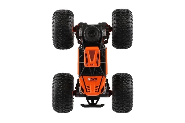Auto RC Off-Road terénní 2,4GHz plast 32cm dobíjecí pack+baterie v krabici 38x23x26cm – Oranžové