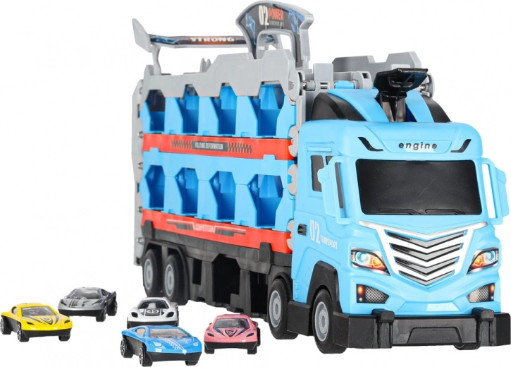 8 autíček a chytré uložení