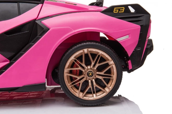 Lamborghini SIAN dětské auto na baterii s ovladačem – Růžové