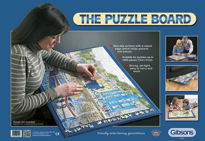 GIBSONS Pevná podložka pod puzzle 77x55cm