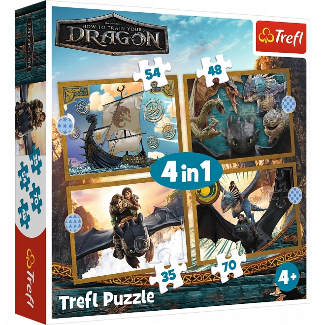 Puzzle Dračí dny - 4 v 1