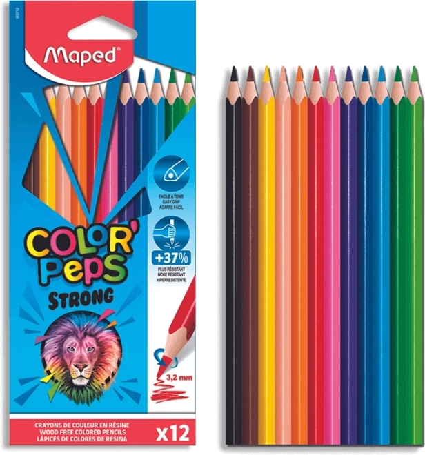 Pastelky Maped Color'Peps Strong - sada 12 kusů