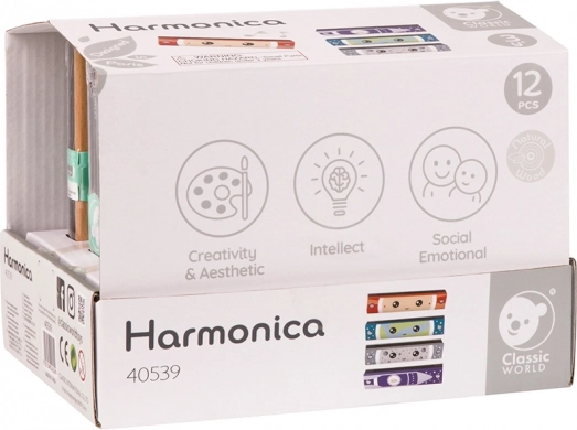 Dřevěná harmonika Classic World pro děti