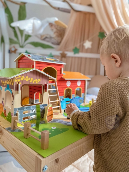 Mega Farma zvířecí figurky stáj a kurník 18 ks