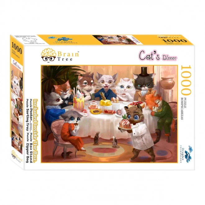 Puzzle Kočičí večeře od Brain Tree, 1000 dílků