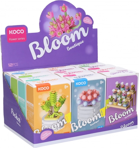 12 různých květinových stylů v jednom display boxu