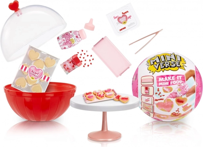 Miniverse Mini Food Valentýnský Mini Diner Set